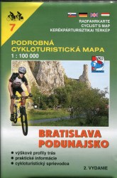 Podrobná cykloturist.mapa Bratislava, Podunajsko (kol.)